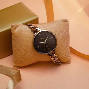 Vyb Luna Elegant Dial Mesh Watch - Official Timepiece
